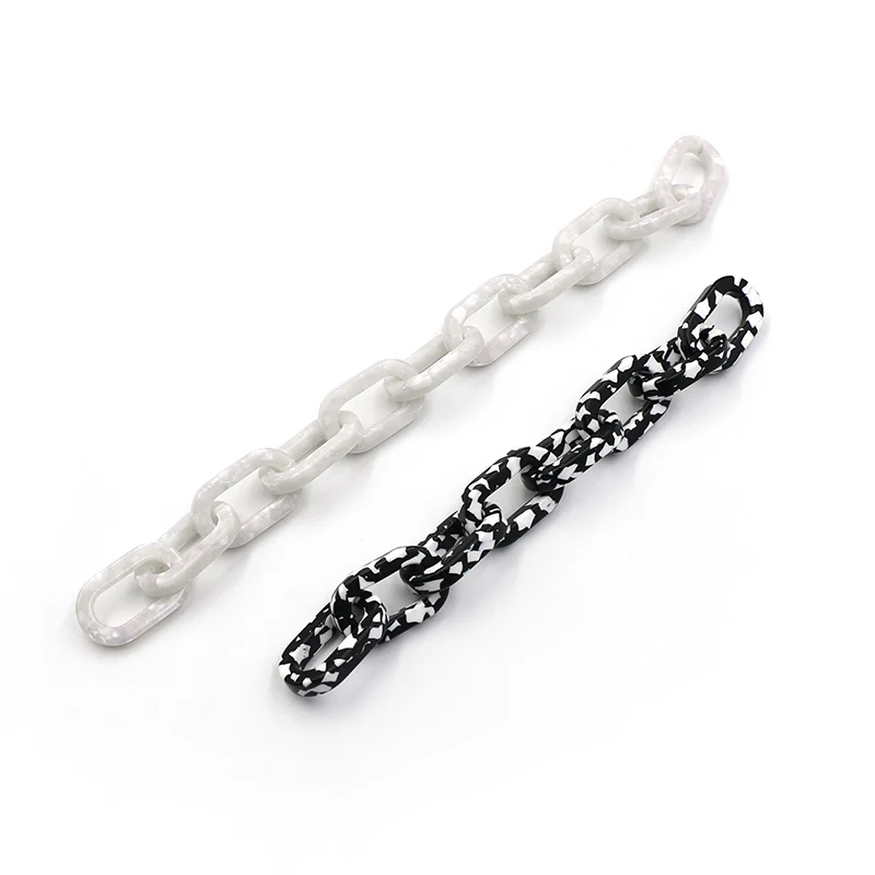 Pearlescent och Black Chain Handtag Set